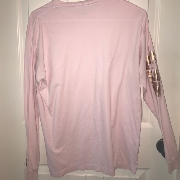 Victoria Secret Pink long sleeved rose gold tee - Picture 2 of 5